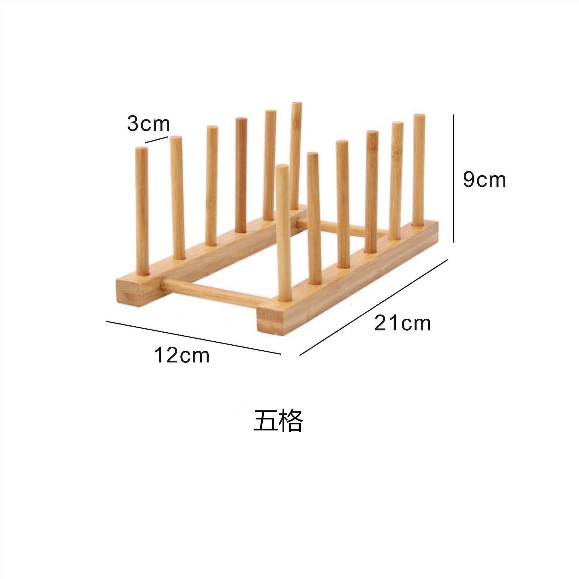 Bamboo Cup Holder Storage Rack for Cups and Plates, Kitchen Bowl and Dish Drying Rack, Multifunctional Tea Cup Drainage Rack