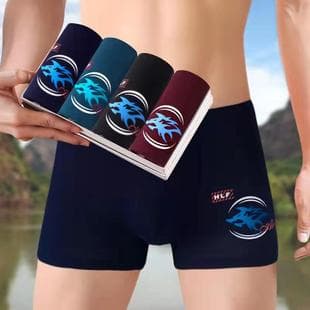 Men's Underwear Men's Sports Breathable Boxer Briefs Boys Personality Trendy Youth Comfortable Boxer Shorts