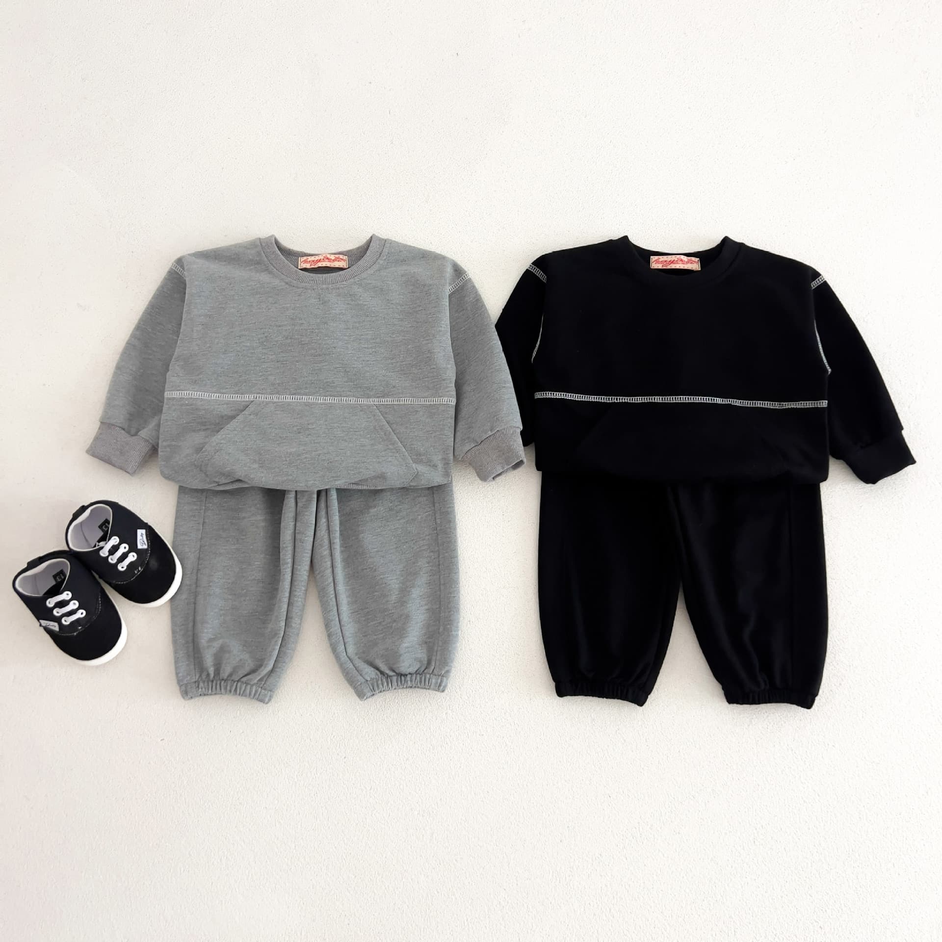 2026 Fall New Ins Style Baby Sweatshirt and Sweatpants Set Korean Style Trendy Boys Girls Spring Autumn Casual Two-Piece
