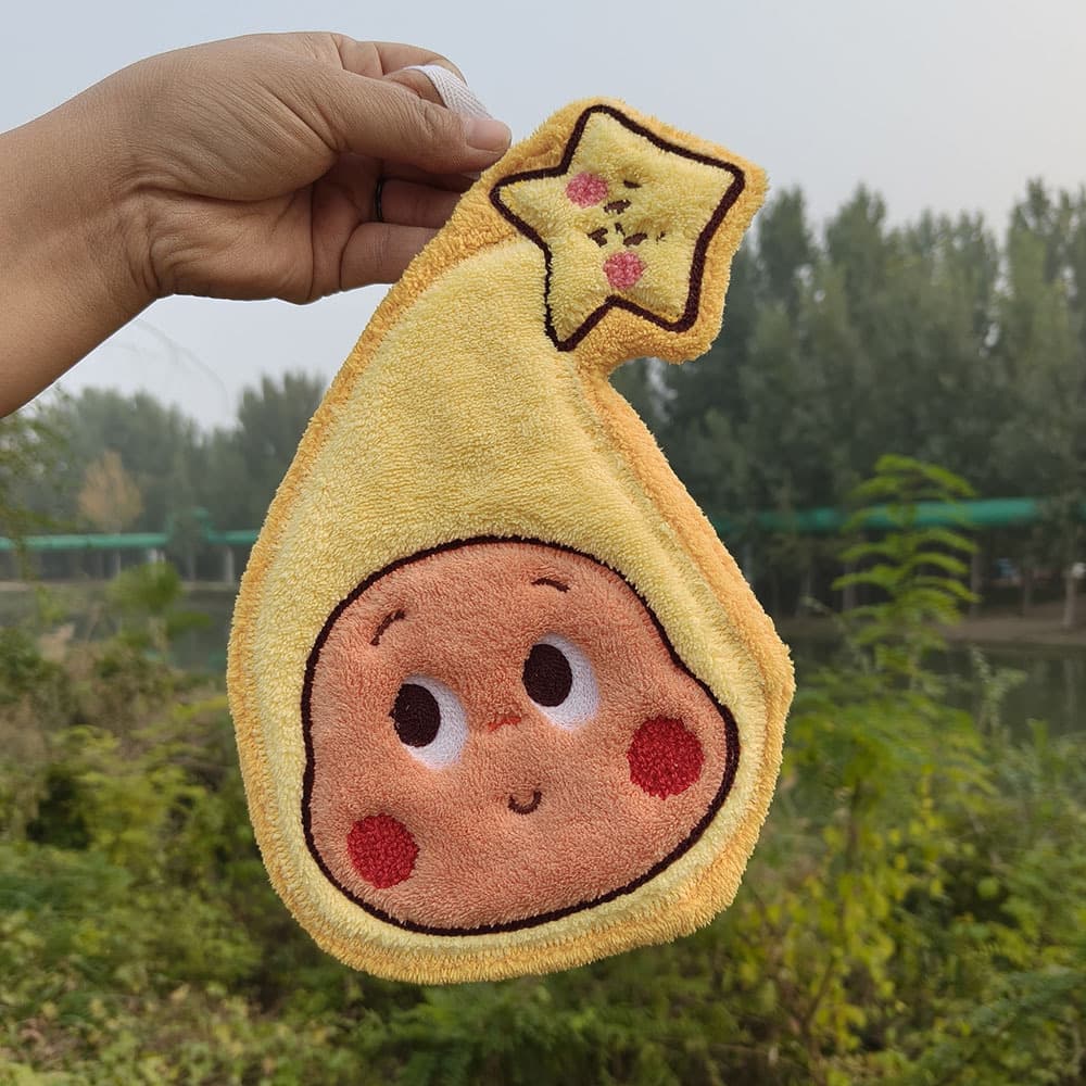 Cross-border Supply Korean Style Cute Cartoon Hand Towel Creative Gift Accessories Coral Fleece Hanging Souvenir Towel