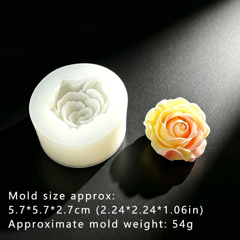 Rose Silicone Mold Candle Aromatherapy Gypsum Soap Home Candle Ornament Silicone Mold