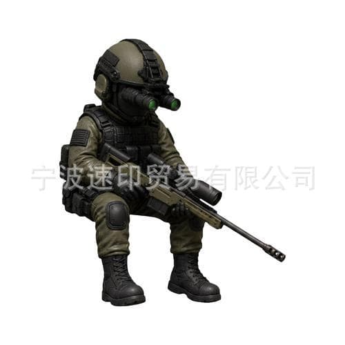 Tactical Mini Soldier Figurine Resin Ornament