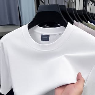 High-end Men's T-shirt Short Sleeve Summer Men's Half Sleeve Men's Clothing High-end Feel Casual Embroidered Men's Tee