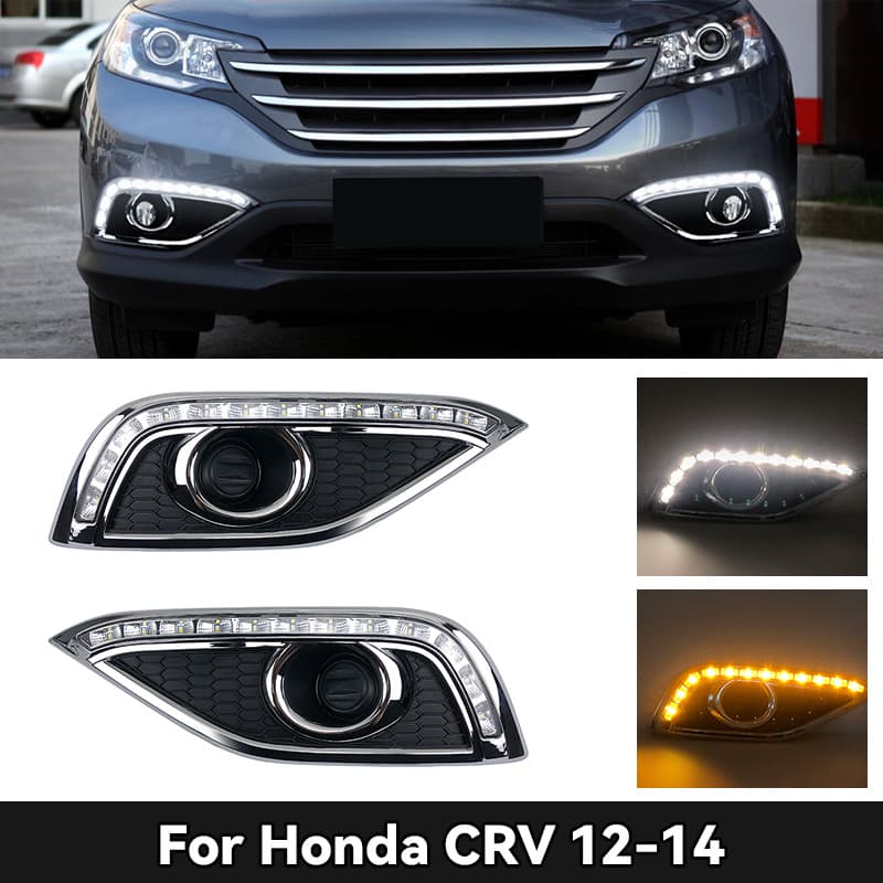 LED Daytime Running Lights for Honda CR-V 2012/2013/2014 Models DRL Modification