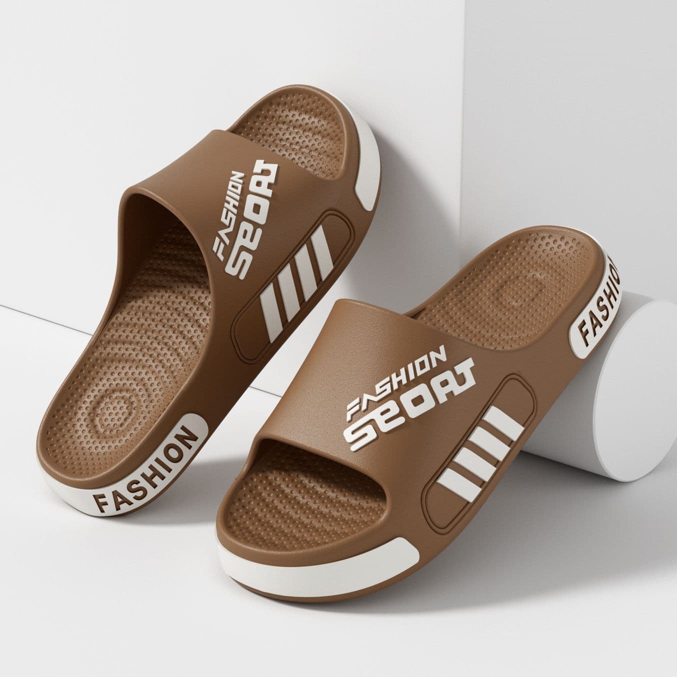 2025 New Men's Slippers Korean Style Summer Indoor Non-slip Thick Sole Teen Outdoor Bath Slippers for Men