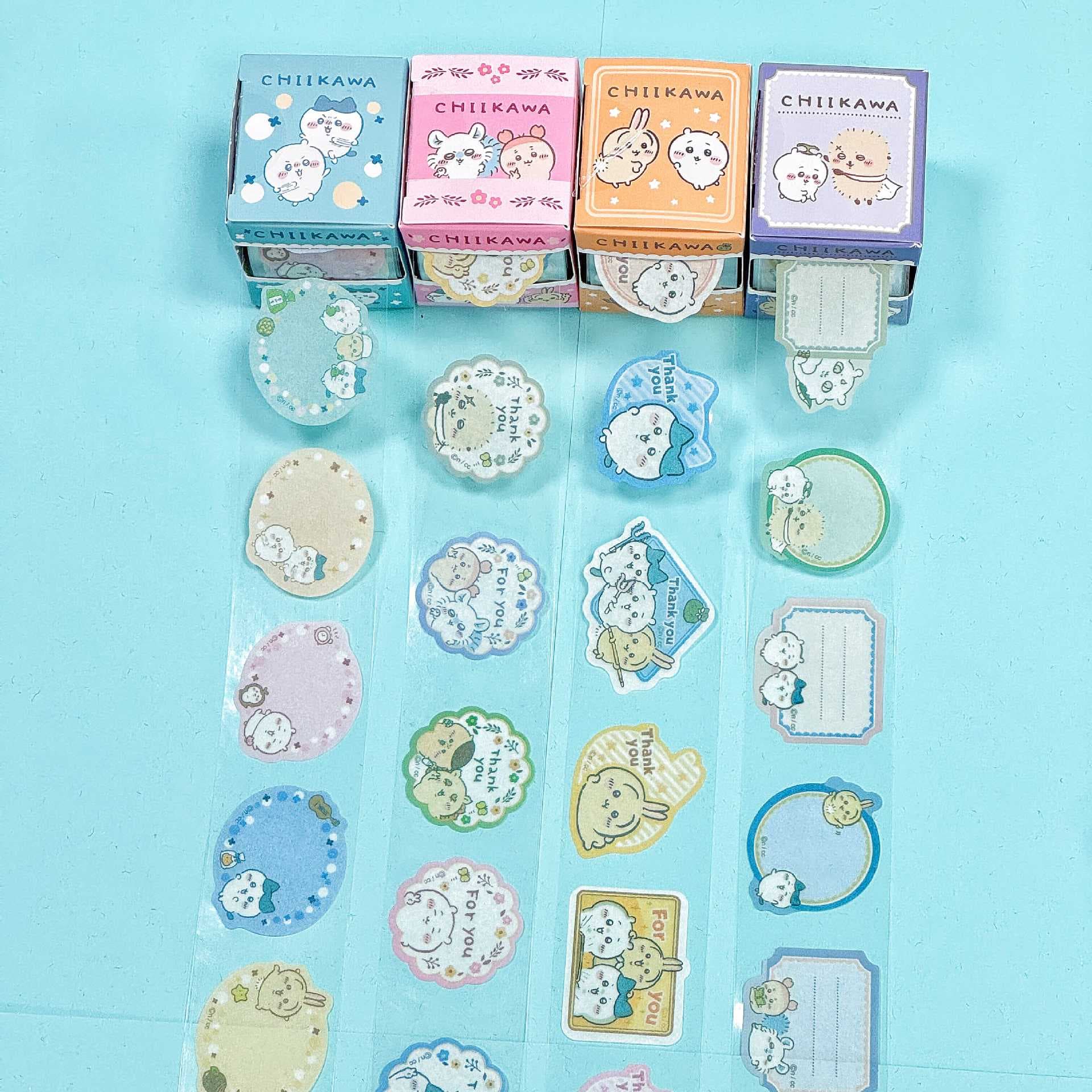Japanese Jiyikawa series boxed stickers cute cartoons can be handwritten students paste sealing stickers pull-out notes