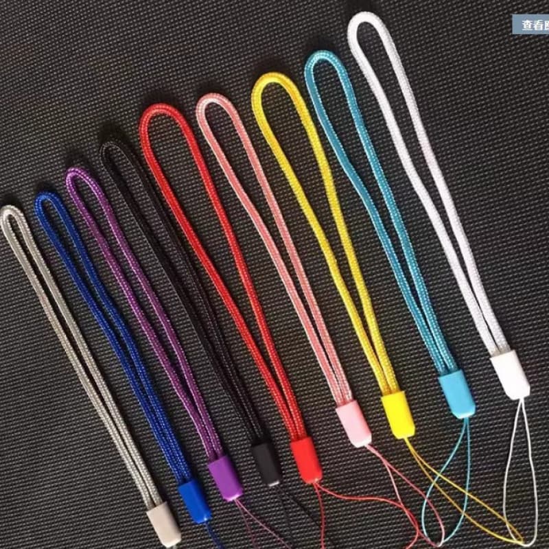 Round wrist mobile phone lanyard for men and women short U disk industrial brand lanyard camera selfie stick rope webbing short
