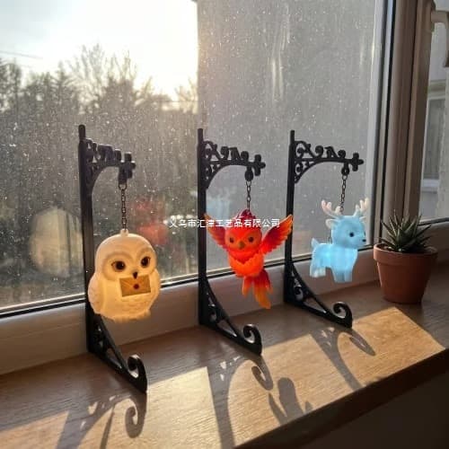 New Cross-Border Style: Magic Owl Bookend Lamp Hanging Metal Craft Decoration