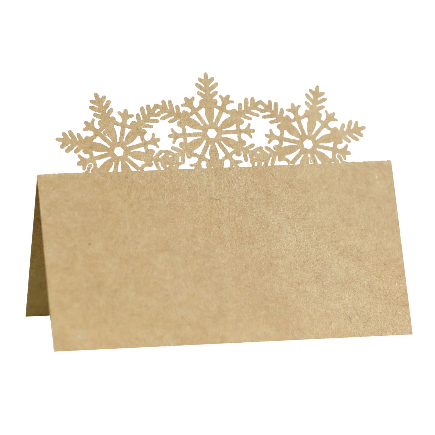 Hot-selling Christmas Snowflake Seat Cards, Wedding Hollow Festival Name Table Cards, Kraft Paper Seat Cards Wholesale