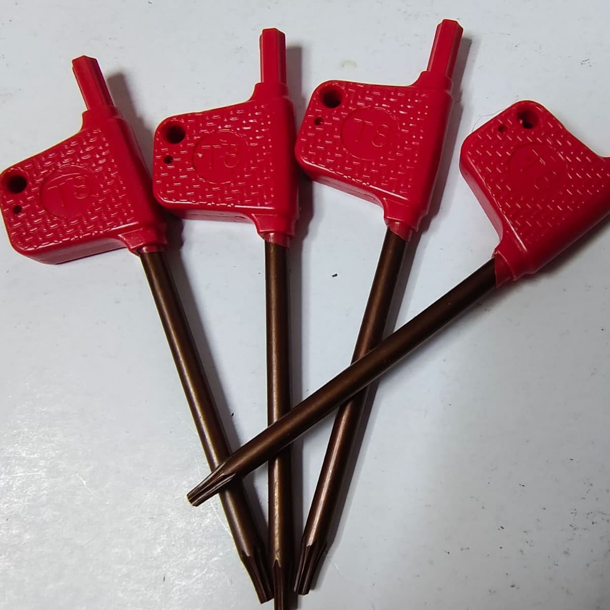 S2 Ultra-Hard Small Red Flag Torx Wrench T6 T8 T10 T15 T20 CNC Tool Holder Torx Screw Red Flag Small Wrench