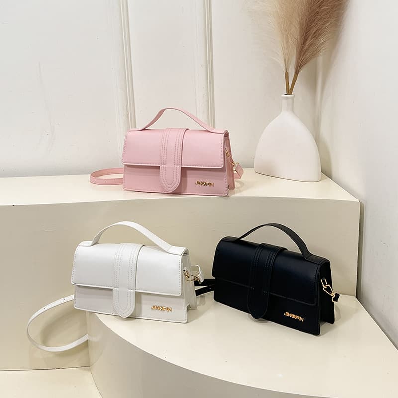 Wholesale Premium Texture Handheld Small Square Bag Women's 2025 Spring New Light Luxury Stylish Shoulder Bag Commuter Crossbody Bag