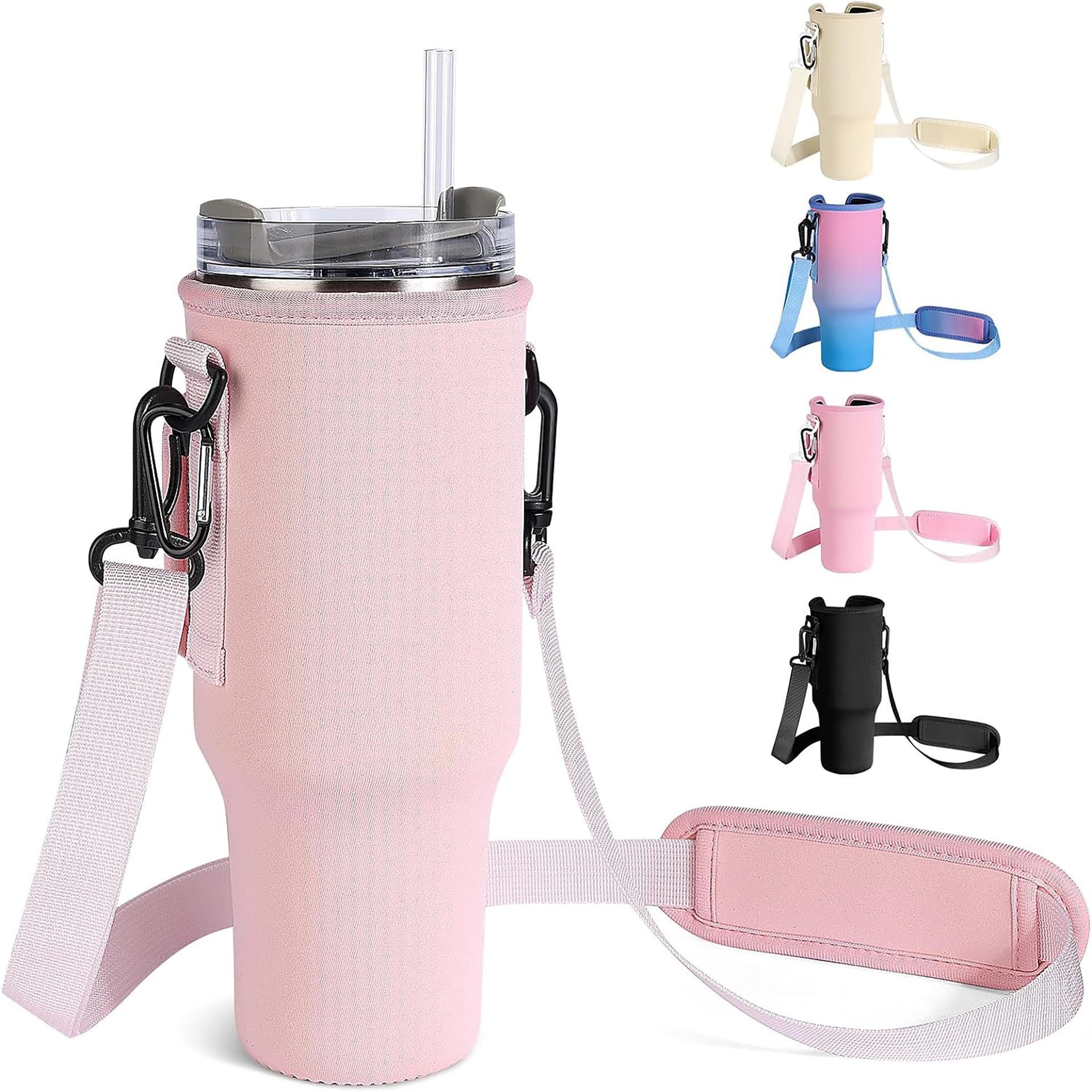 Cross-border handle Stanley cup sleeve portable outdoor strap 40oz ice jug water bottle bag sleeve stock wholesale