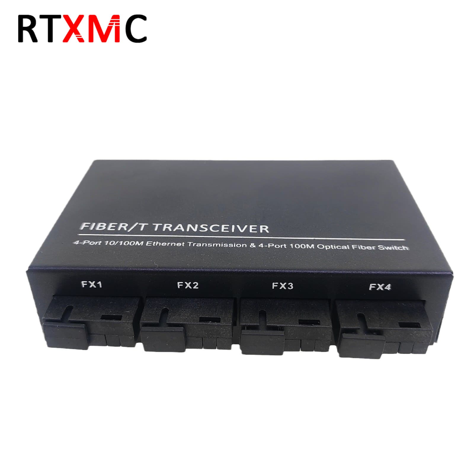 Reverse POE 100M single-mode single fiber 4 optical 4 electrical fiber optic transceiver solder core single fiber 4 port switch SC interface