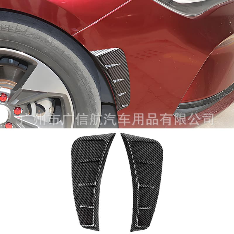 Car fender fake air vent sticker modified universal carbon fiber side wing side mark body exterior decoration paste accessories