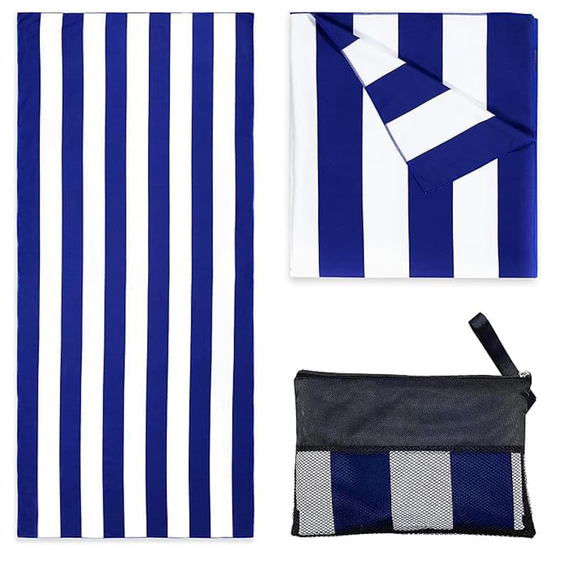 Beach towel double-sided positioning stripe custom printed bath towel seaside vacation absorbent hotel bedroom bath towel towel