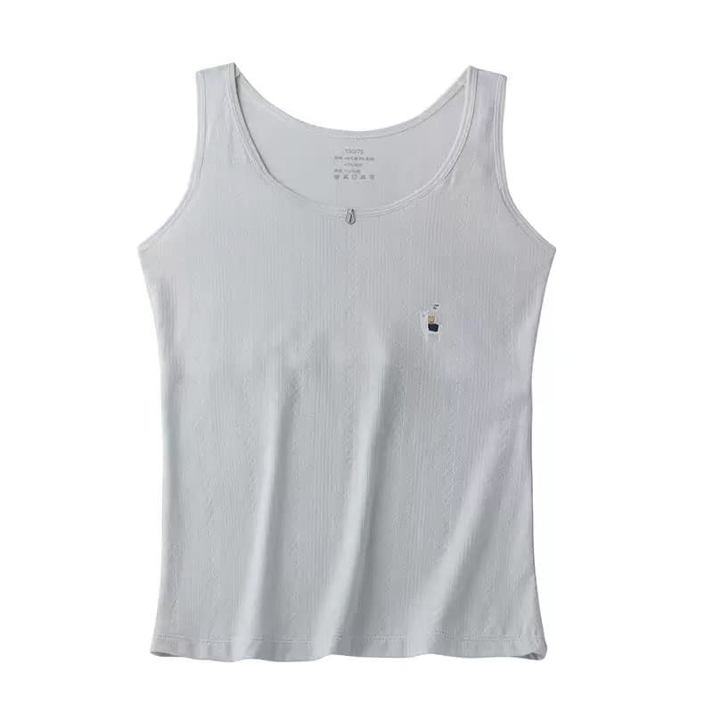 Children's Vest, Elementary School Student Camisole, Developmental Stage 8-12 Years Old Girl Anti-Protrusion Top, Pure Cotton, Breathable