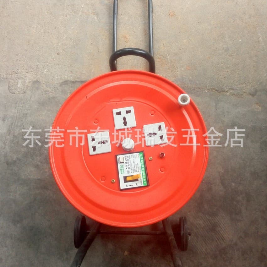 Mobile cable reel, wire spool, empty reel, cable reel, cable spool, cable take-up device, distribution panel