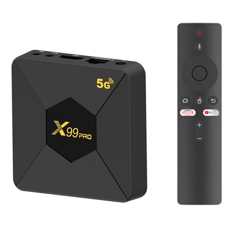 X99 PRO TV Box Android 13 TV Box H313 Dual Band 5G WiFi Bluetooth 2GB/8