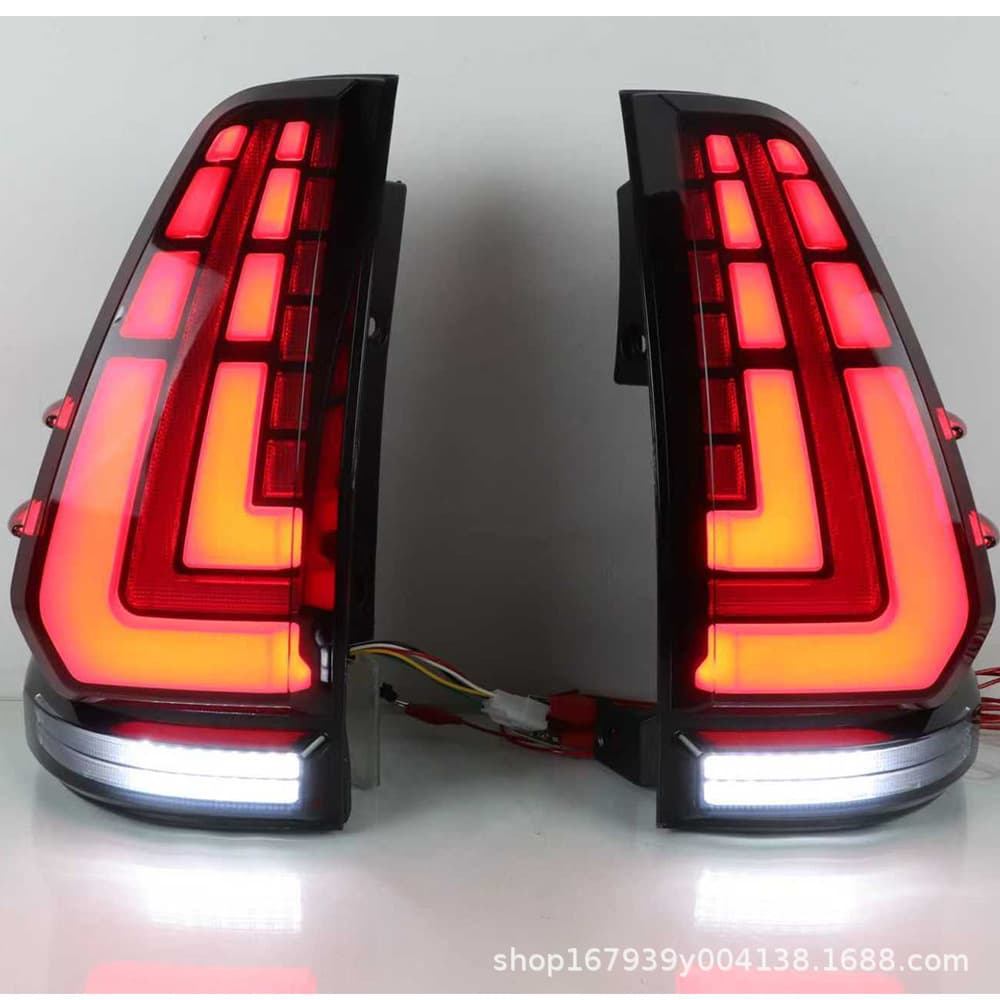 Tail light assembly for 2003-2009 Prado/Land Cruiser Prado, modified Toyota LED sequential turn signal and running light