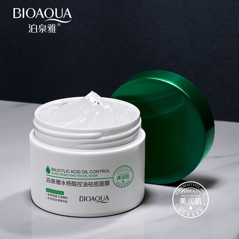 BoQuanya Salicylic Acid Oil Control Acne Mask Hydrating Moisturizing Skin Care Sleeping Mask Salicylic Acid Mask