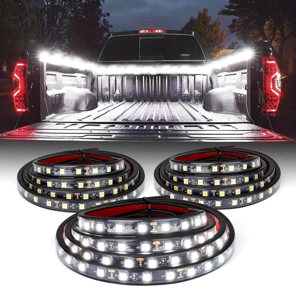 Pickup truck cabin lighting strip, tail box light, car atmosphere light, switch control one to three tail box lights