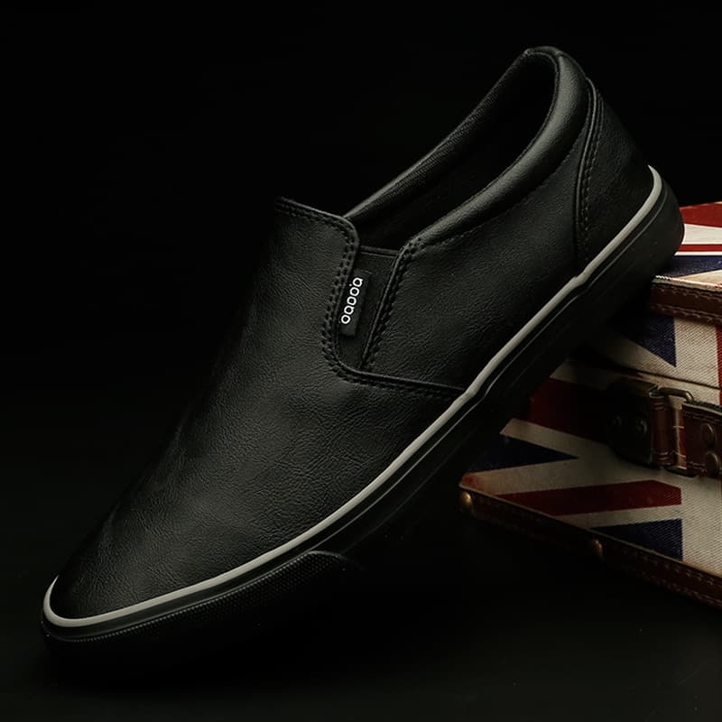Baoda-021 Men's Shoes Autumn New Arrival Men's Versatile Korean Style Loafers Leather Casual Shoes