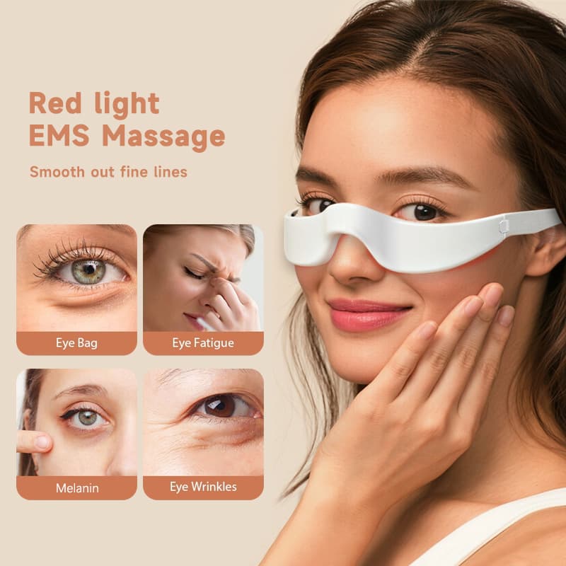 New EMS Eye Massager Microcurrent Stimulation Beauty Device Red Light Massage Lifting and Firming Eye Beauty Instrument