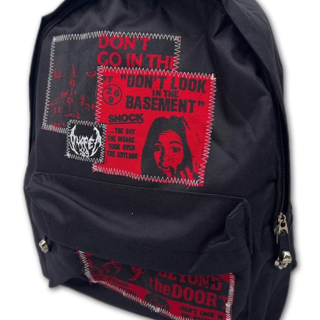 Original, handmade rock punk skull dark gothic remake subculture backpack/backpack