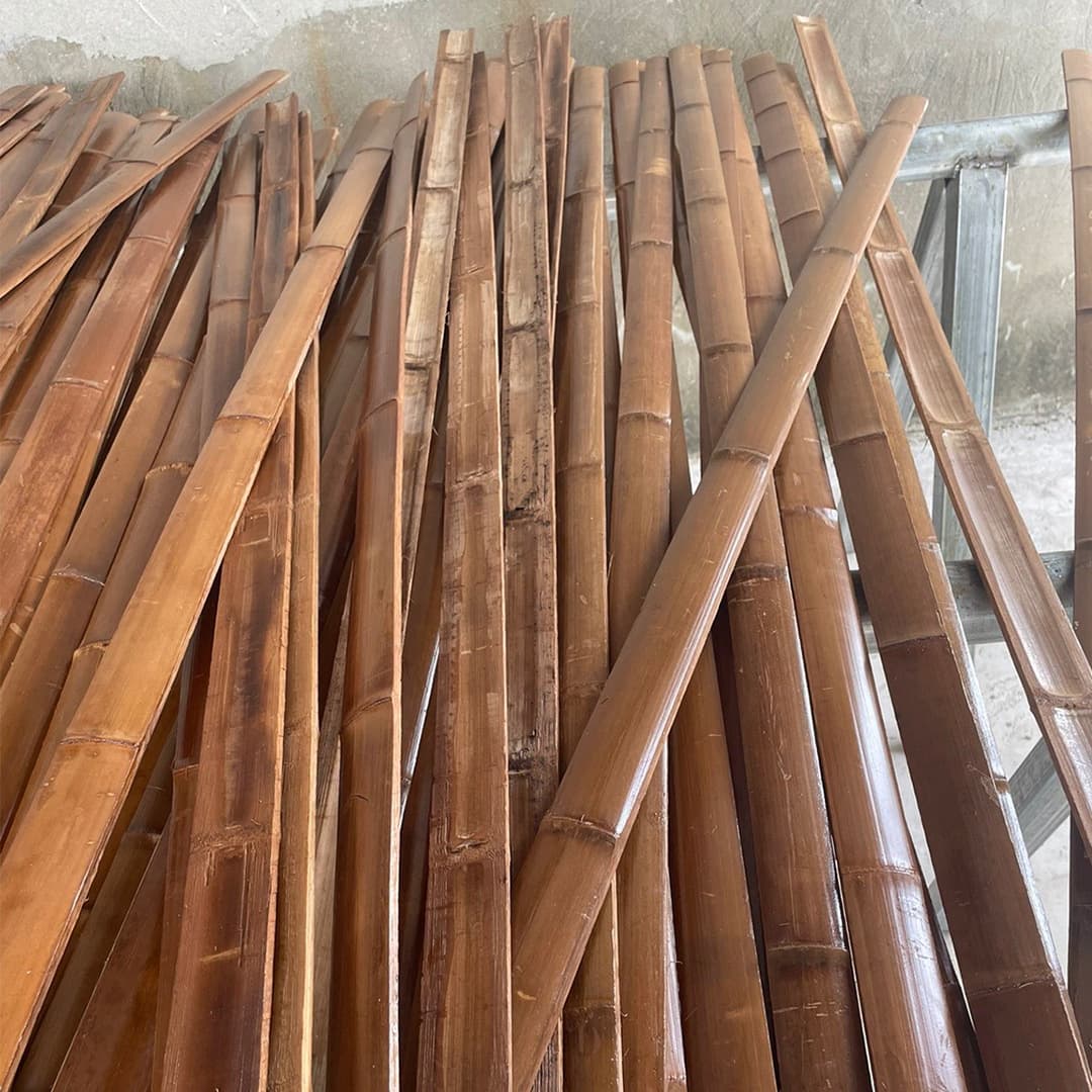 Manufacturer wholesale bamboo slices, bamboo poles, white bamboo poles, moso bamboo decoration, bamboo materials, bamboo poles, ceiling outdoor