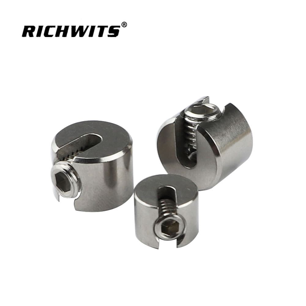 316 Stainless Steel Slotted Head Clips, Slotted Wire Rope Clamps, Garden Wire Rope Net Clips