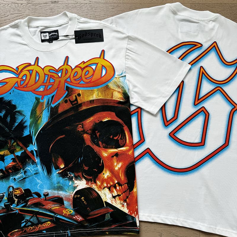 Cross-border Foreign Trade Skull Rock Band Vintage Washed Short Sleeve T-Shirt Casual Loose Men Women Couple Base Layer Top Trendy