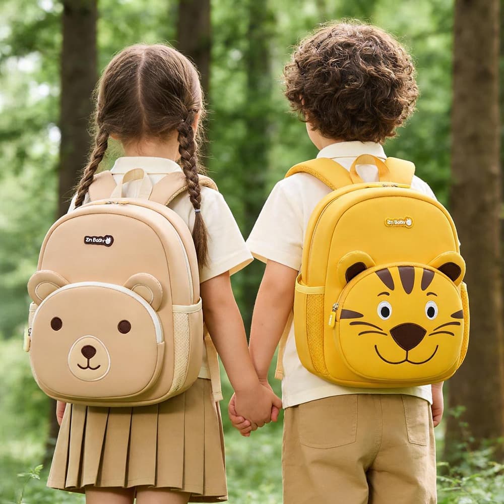 Kindergarten Backpack for Boys and Girls, Cute Animal Design Anti-Lost Backpack, Lightweight and Durable Children's School Bag