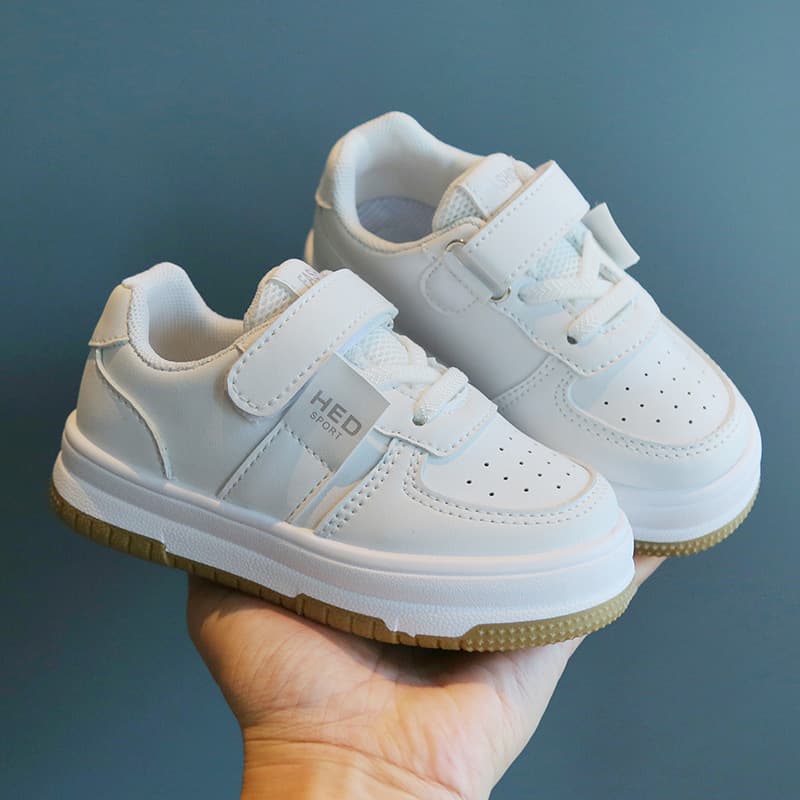 Children's Small White Shoes Spring/Autumn Casual Sport Shoes Anti-slip Lightweight Boys' Skate Soft-soled Baby
