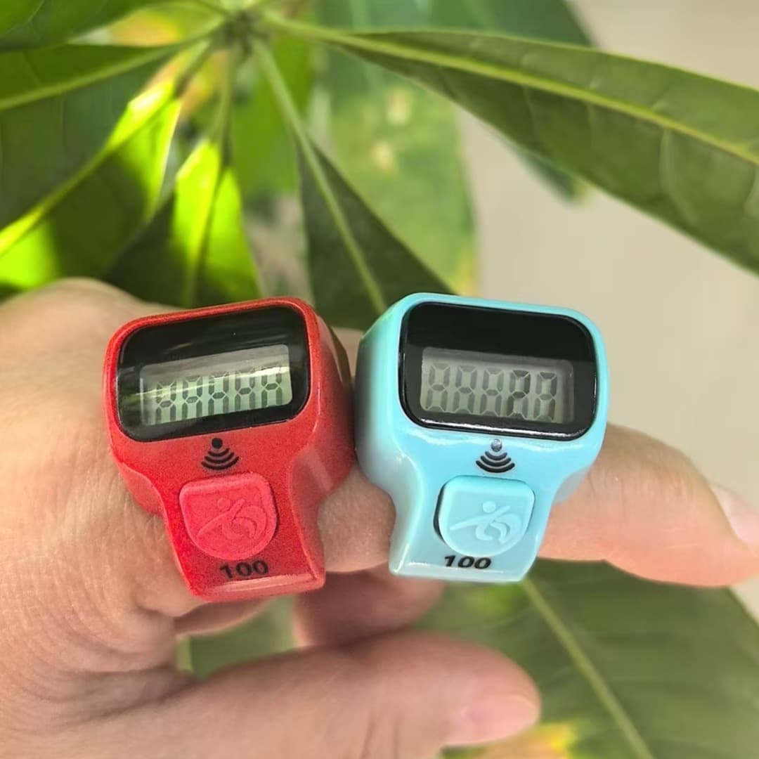 Ring-style Counter with LED Light, Mini Portable Electronic Counter for 8018 People Flow Counting