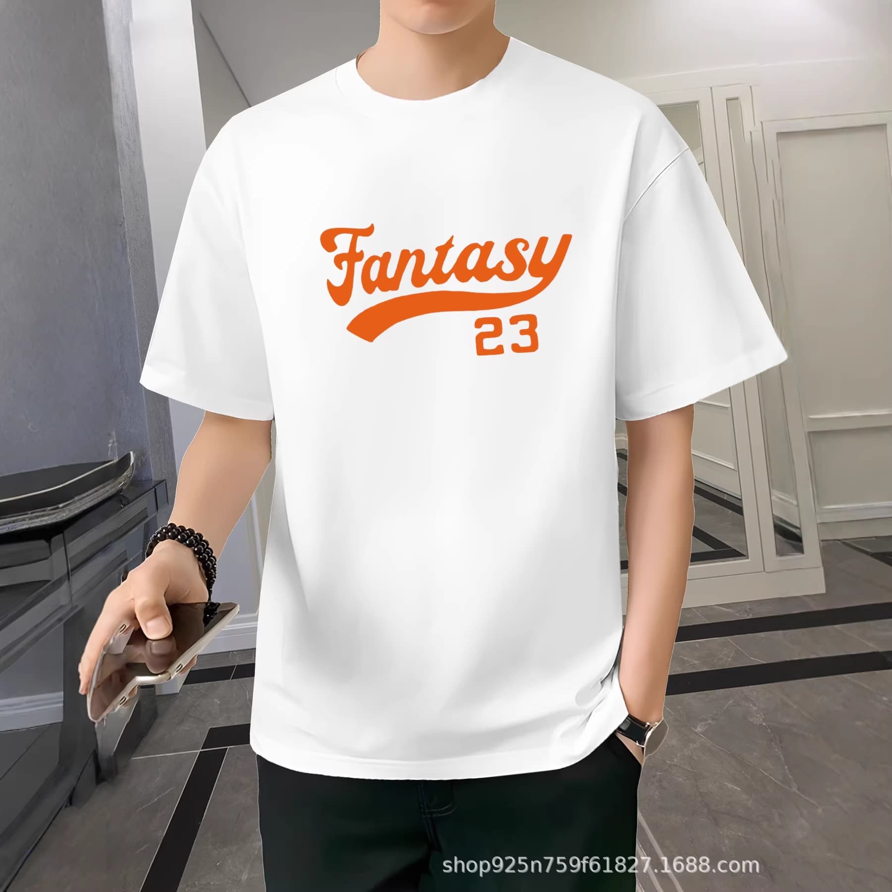 European and American Summer Trendy Short Sleeve T-Shirt for Men and Women Cross-border Sports Brand Top