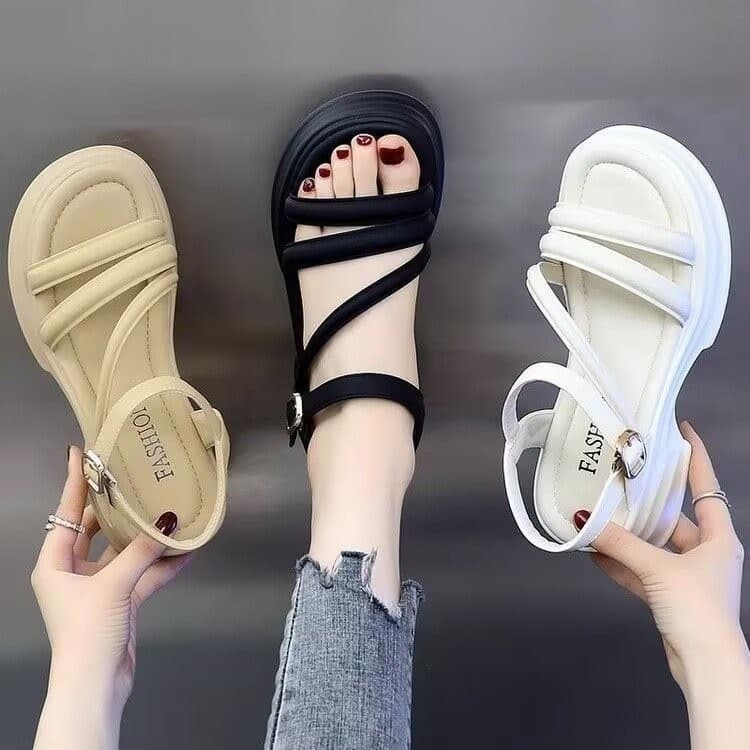 Women's Thick-Soled Sandals, Summer 2026 New Style, High-End Versatile Roman Wedge Platform Sandals, Trendy Fairy Sandals