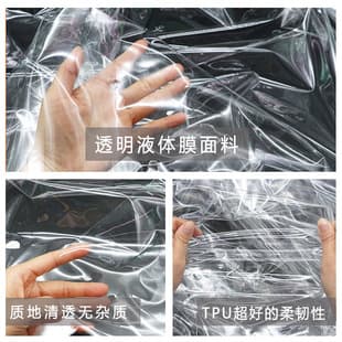 Factory Stock TPU Transparent Film Eco-Friendly Waterproof Breathable Transparent Film TPU Frosted Clothing Shoe Material Fabric