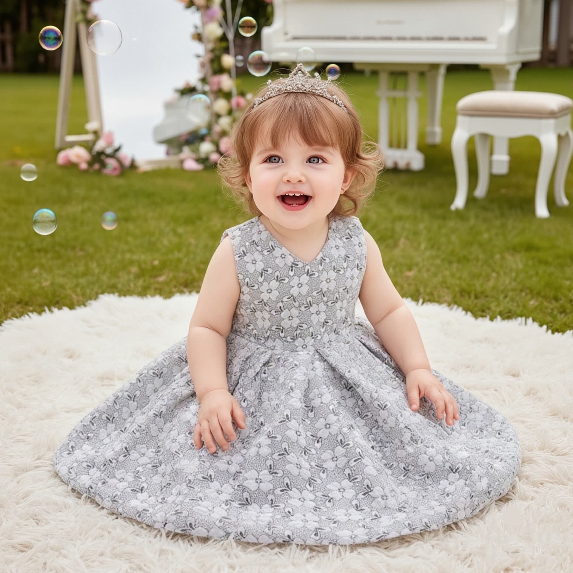 New Hot Selling Children's Dress Gown Sleeveless Simple Princess Dress Baby Toddler Birthday One-Year-Old Girl Dress In Stock