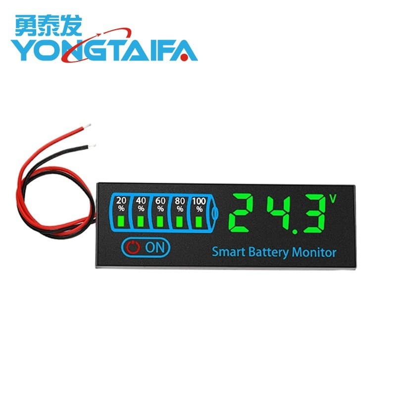 LED Voltage Battery Indicator DC7-55V 12V24V Lead-Acid Lithium Battery Universal Battery Level Display
