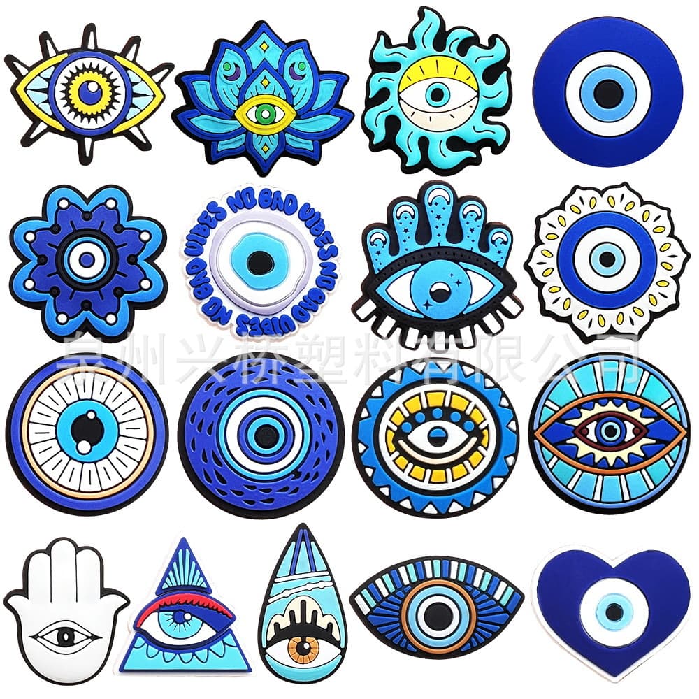 Devil's Eye Shoes Flower Hole Shoes Diy Accessories Hole Shoes Flower Buckle Hole Shoes Diy Detachable Decorative Buckle