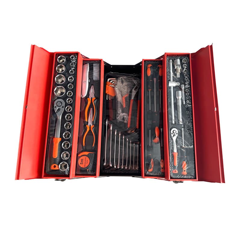 Cross-border Hot-Selling 85-Piece Socket Wrench Set with Pliers and Screwdrivers in Metal Case