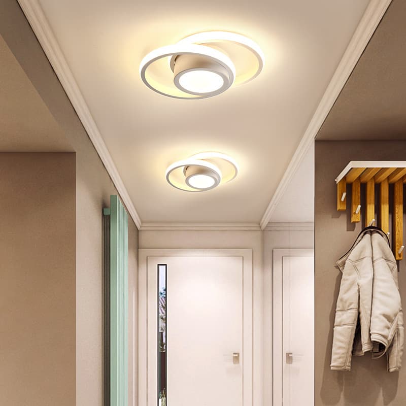 Nordic Modern Minimalist LED Ceiling Light, Creative Internet-Famous Hallway Ceiling Light, Warm Bedroom and Study Ceiling Light
