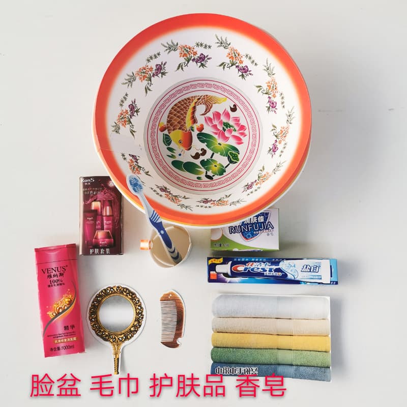 Wholesale Simulated Washing Complete Set of Sacrificial Supplies 3D Paper Basin for Burning Paper at Graves during Ghost Festival and Qingming Festival