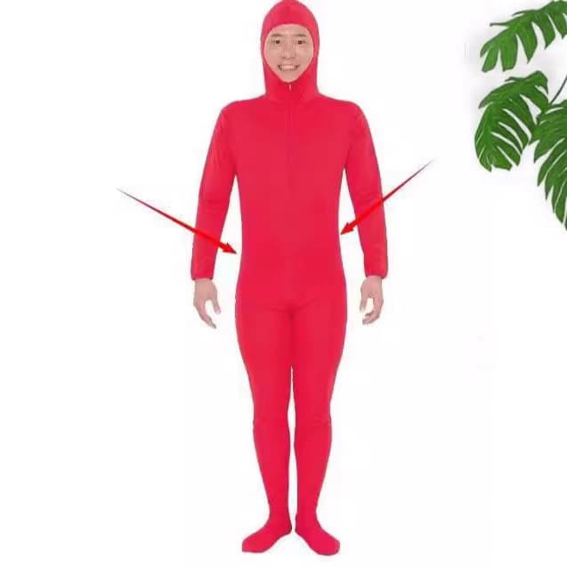 Unisex Thin Jumpsuit Cosplay Performance Costume Adult Invisible Suit Solid Color Versatile New Tight-fitting Outfit