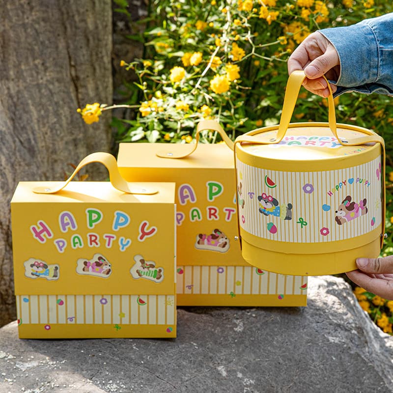 Cute Baby Gift Box Ceremony Small Gift Box Rock Animal Gift Box Empty Box Souvenir Packaging Box
