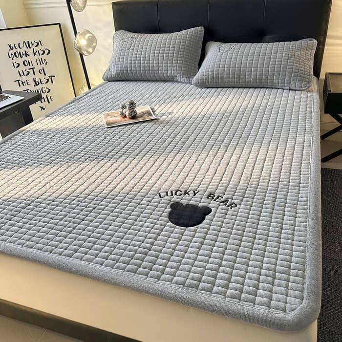 Class A Autumn/Winter Milk Fleece Mattress, Plush Thickened Warm Single/Double Home Use, Student Dorm Soft Mattress Wholesale