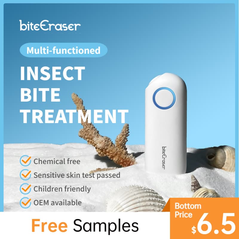 Mosquito bite anti-itch device, physical anti-itch device, electric anti-itch device for children and adults, outdoor use, dropshipping available.