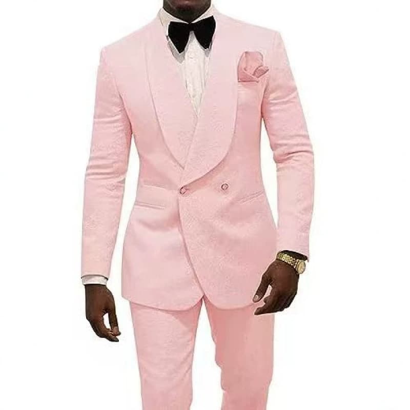 Foreign trade cross-border green fruit collar men's suit suit wedding groom's dress high-end casual British style suit for men