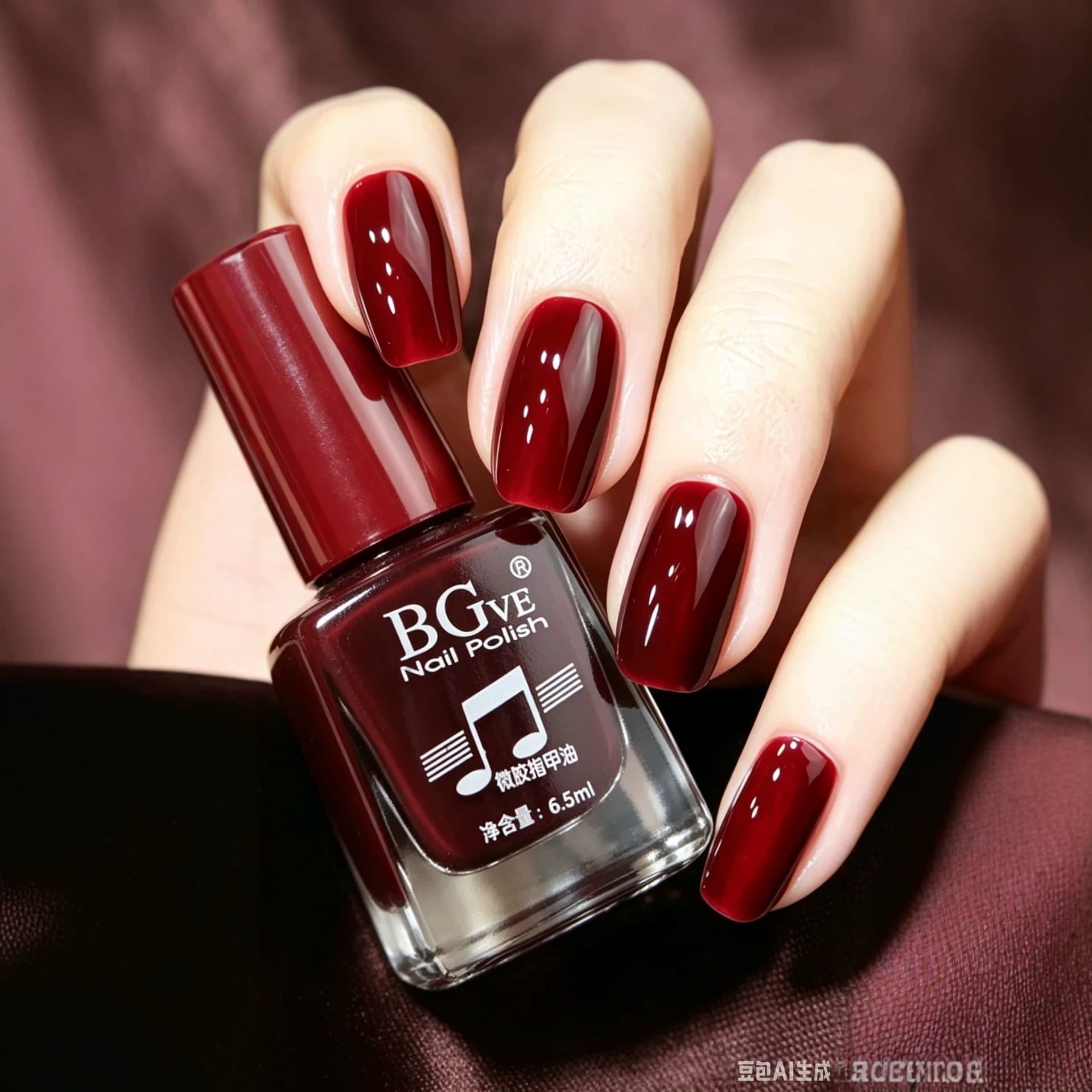 Cross-border new product nail polish, gorgeous small nail polish, student nail polish, color, fragrance, wine red, bright red wholesale