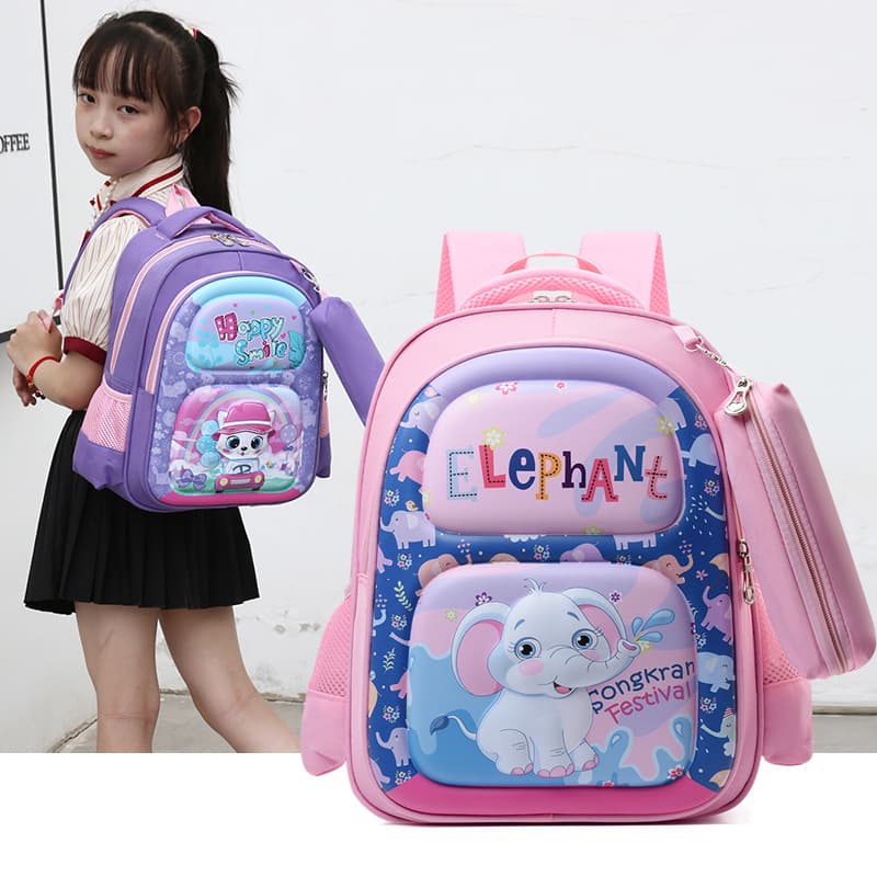 New Lightweight Cute Kids Backpack for Boys and Girls, Large Capacity School Bag for Elementary and Kindergarten Students